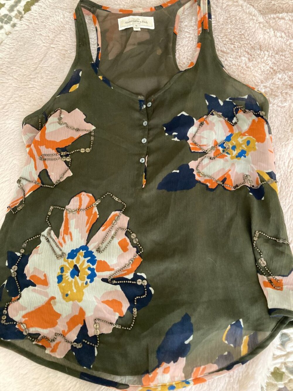 VINTAGE ABERCROMBIE & FITCH  NEWYORK  WOMENS BLOUSE MED.